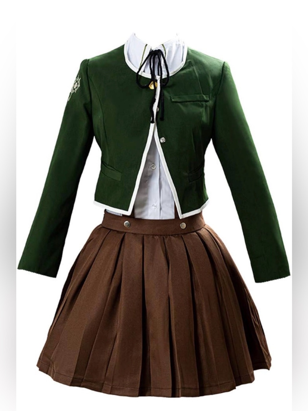 NIP Chihiro Fujiskai Anime 3pc Cosplay Costume Size Small Green Dangaronpa